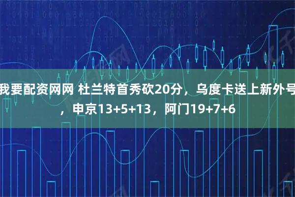 我要配资网网 杜兰特首秀砍20分，乌度卡送上新外号，申京13+5+13，阿门19+7+6